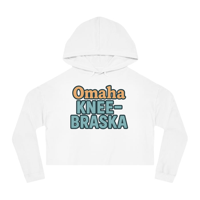"Omaha KNEE-Braska" Cropped Hoodie for Women