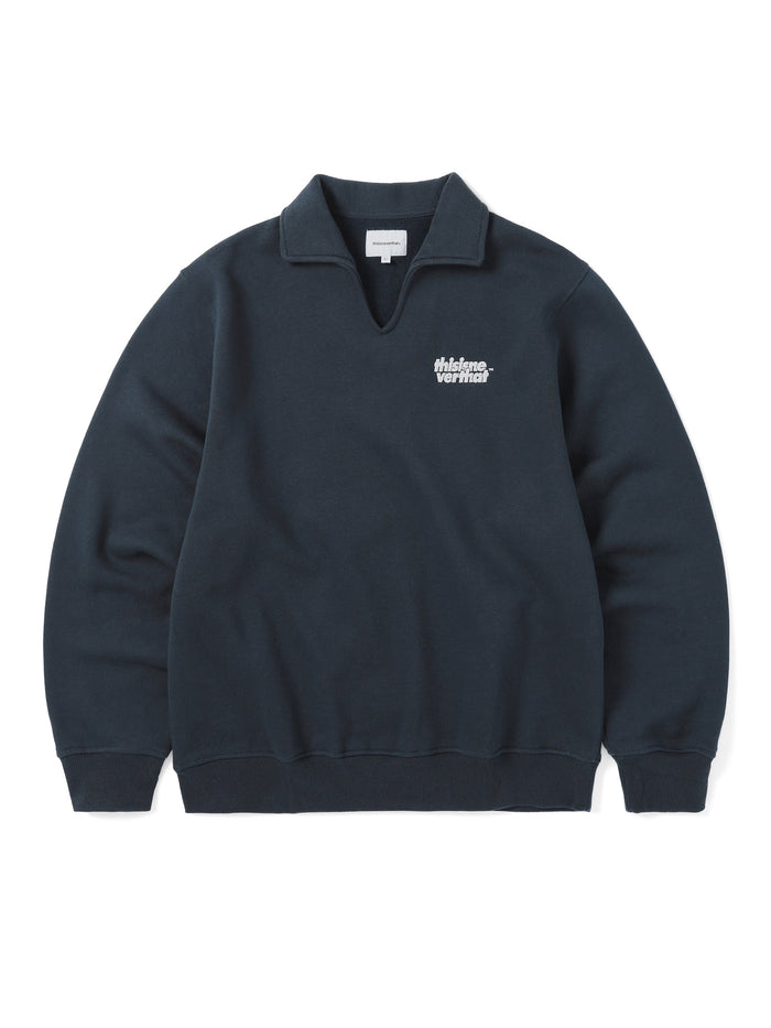 Open Collar Sweatshirt