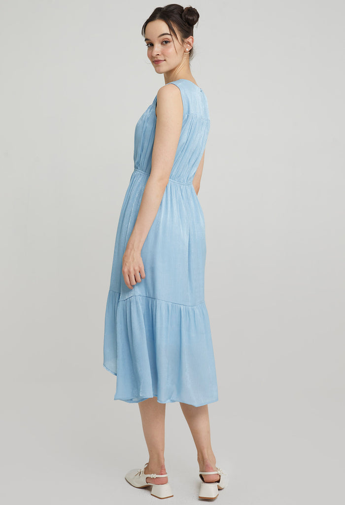Peplum Hem Midi Dress