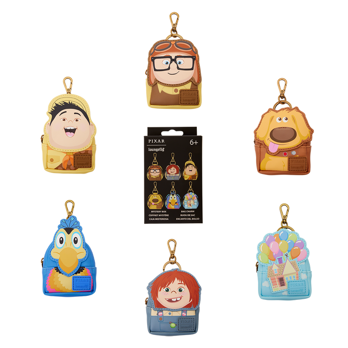Pixar UP Loungefly mini bag charm, single blind pack character supplied