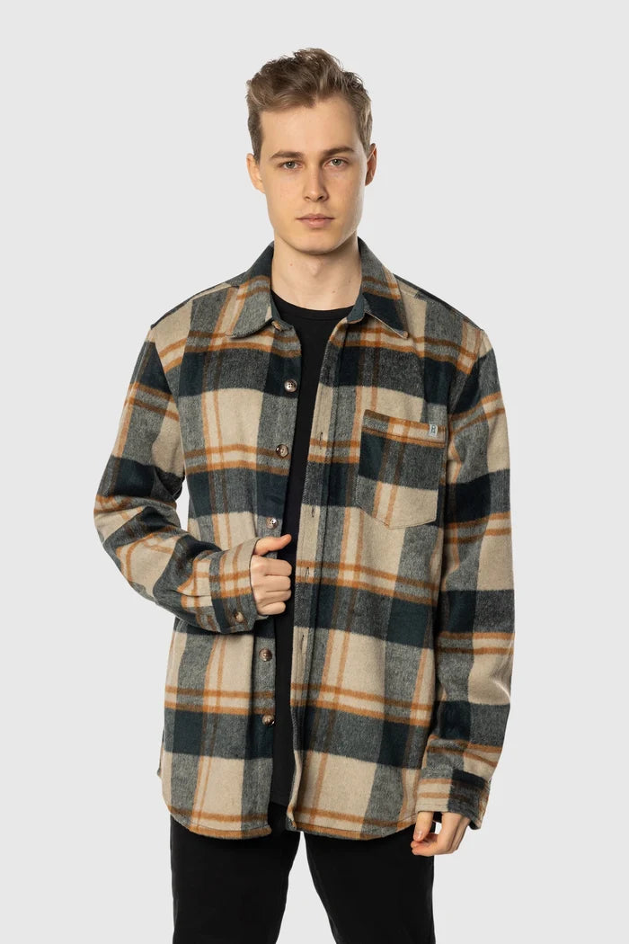 Plaid Overshirt Button Ups - Front