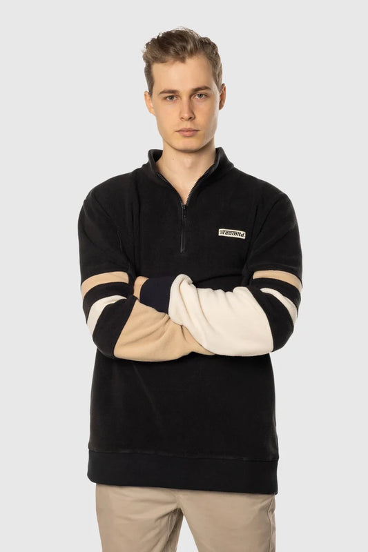 Polar Fleece Quarter Zip Sweaters - Front