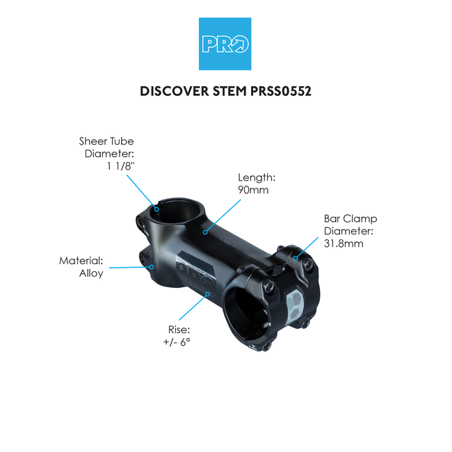 PRO Discover Stem +/- 6 Degree