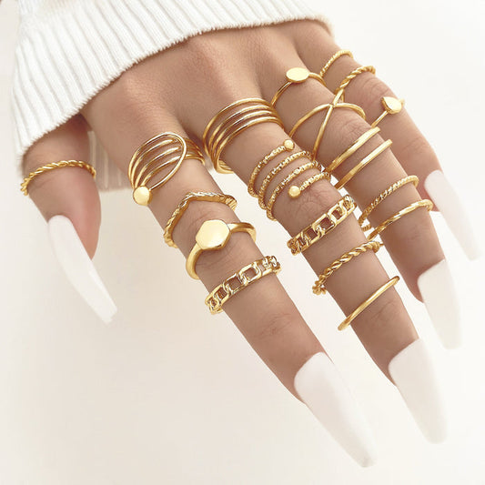 R669 - Classical Golden Ring Set