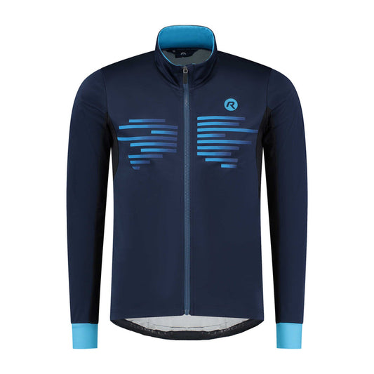 Rogelli Radius fietsjack heren blauw voorkant.