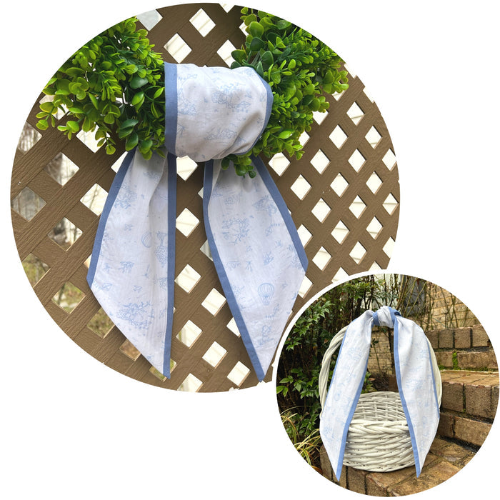 RC - Two Color Toile Sash - 44 inch