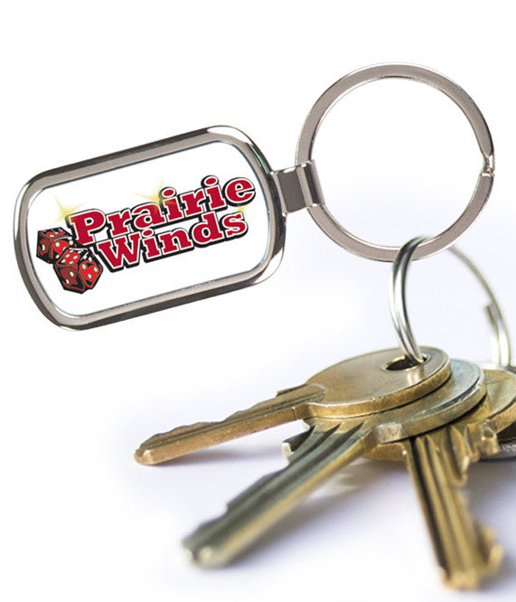 Rectangle Keychain with Custom Logo - EZ Corporate Clothing
 - 2