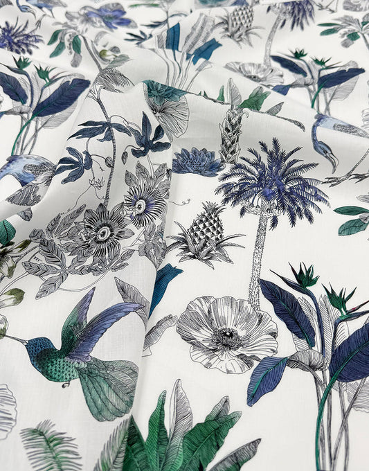 Remnant 1m - Liberty Fabrics Tana Lawn® Cotton Darwin's Journey C