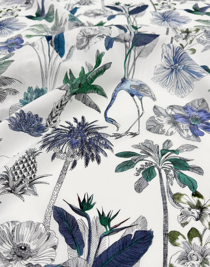 Remnant 1m - Liberty Fabrics Tana Lawn® Cotton Darwin's Journey C