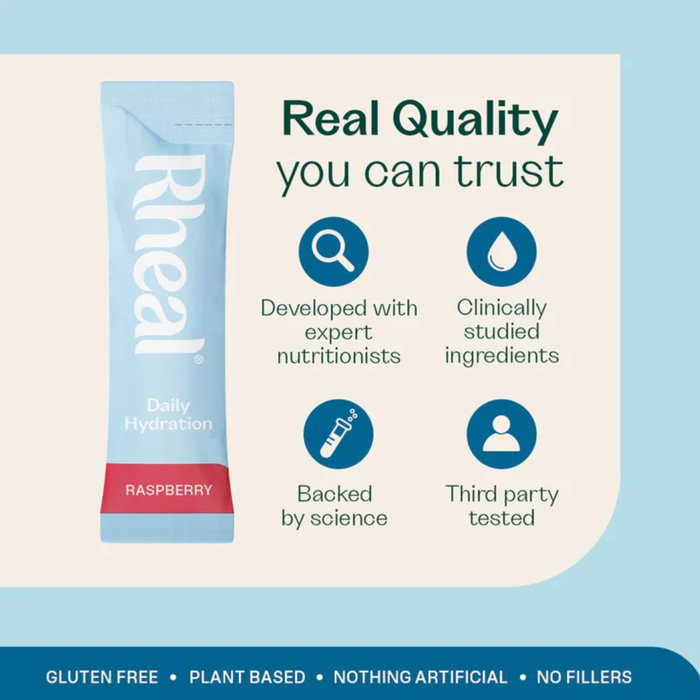 Rheal Daily Hydration Electrolytes Raspberry 7 Pack