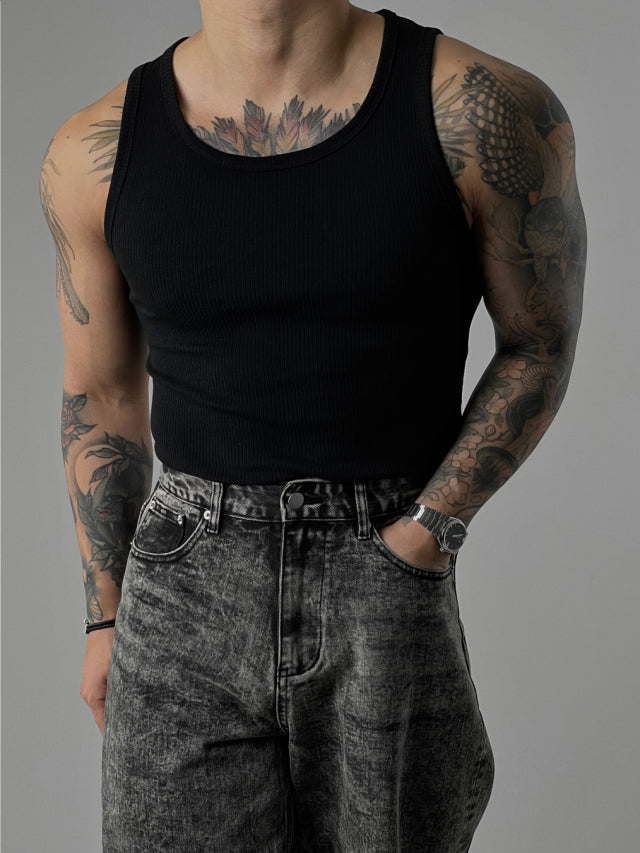 Rib Stretch Tank Top