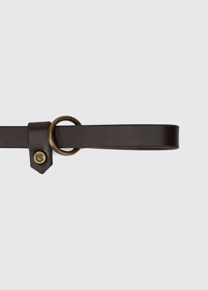 Riley 5ft Leather slip lead - Mahogany