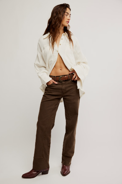 Risk Taker Mid-rise Straight - Workwear Brown