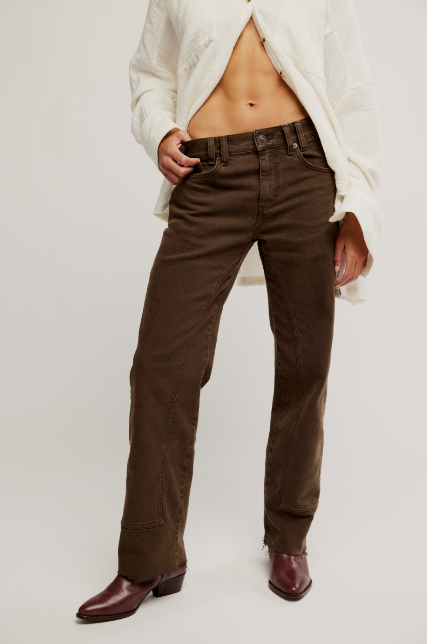 Risk Taker Mid-rise Straight - Workwear Brown