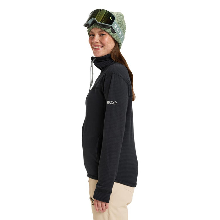 Roxy Vertere Full Zip Fleece - True Black