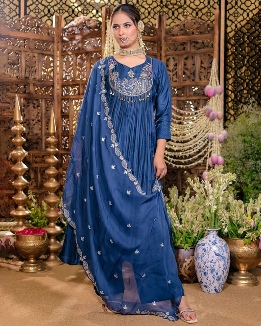Royal look Anarkali Palazzo Set