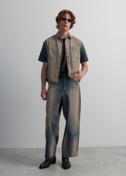 RUST BARREL JEANS