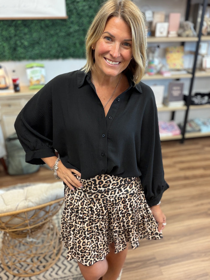 Safari Chic Pleated Tennis Skort