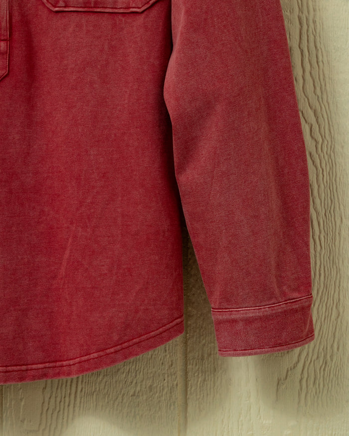 Salt Washed Knit MacArthur in Faded Red