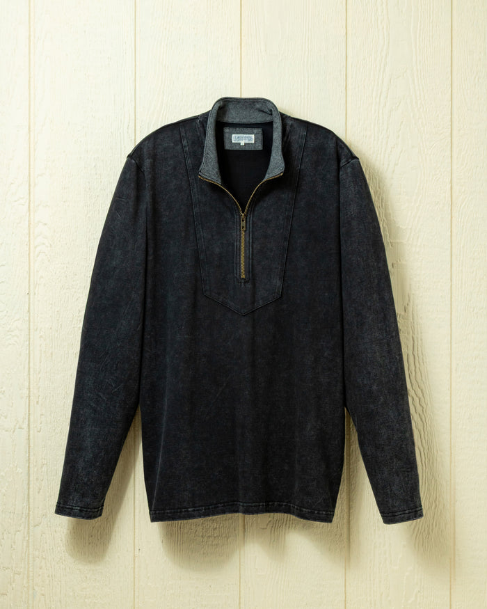 Saltwashed Sconset 1/4 Zip in Graphite