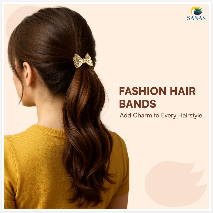 SANAS metal hair accessories for women with strong elastic hold