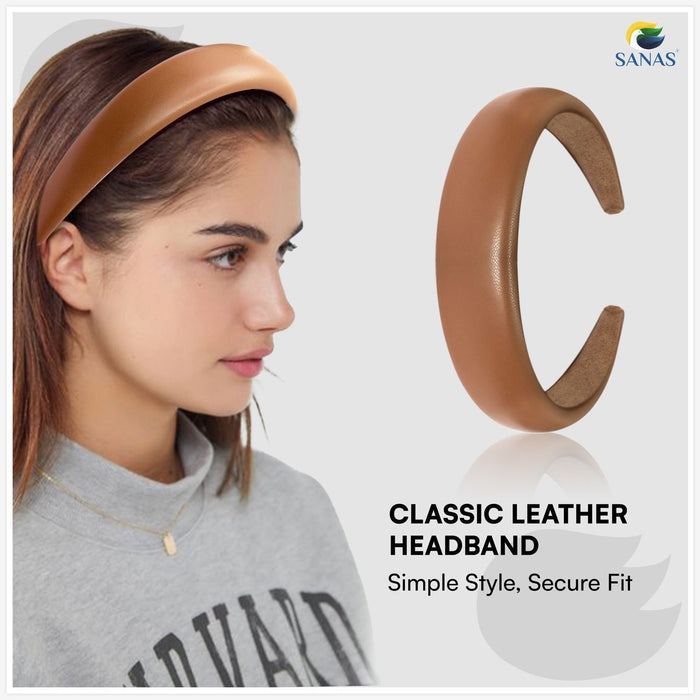 Black Brown and White Acrylic Hair Bands for Women