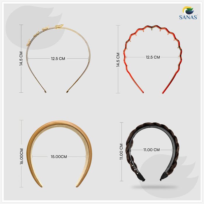 Korean Style Plain Acrylic Headbands for Daily Use