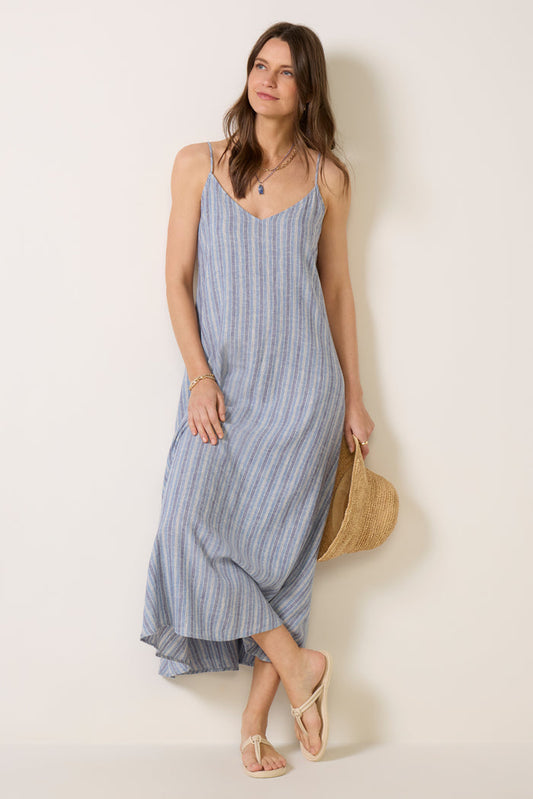Sandcomber Striped Midi Dress