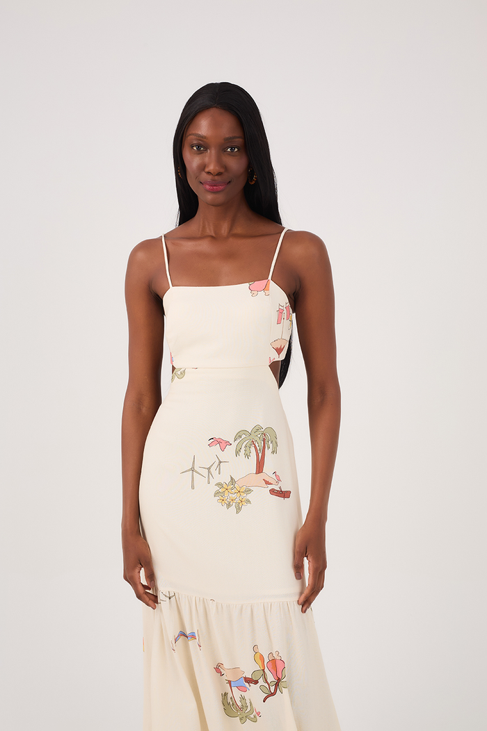 Scenes Print Midi Dress_3