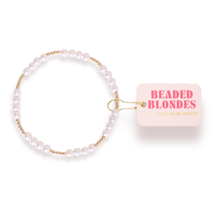 Scottie Bracelet in Gold with Pearl