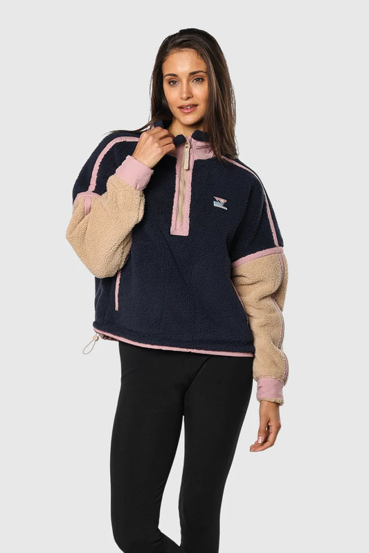 Sherpa 1/4 Zip Outerwear - Front