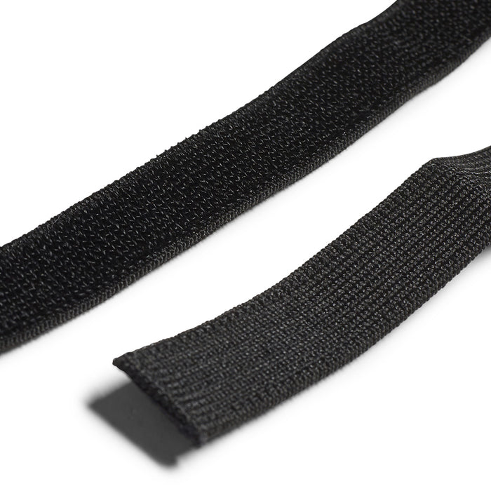 Black Adidas sock holder for organizing slides and sports socks, featuring a sleek and functional design.