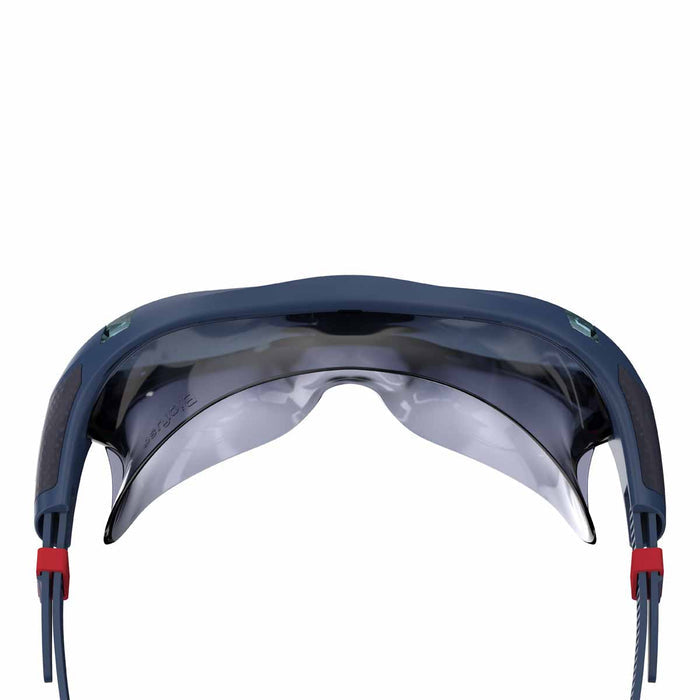 Speedo Biofuse 2.0 swimming goggles in navy, featuring a comfortable silicone seal and adjustable straps for a secure fit.