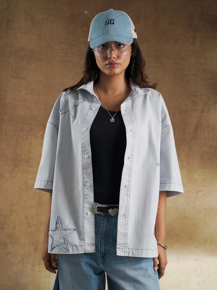 Pale grey washed denim fabric texture - GROOVY Pakistan