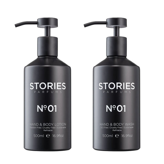 STORIES Nº.01 Hand & Body Lotion and Wash in 500ml