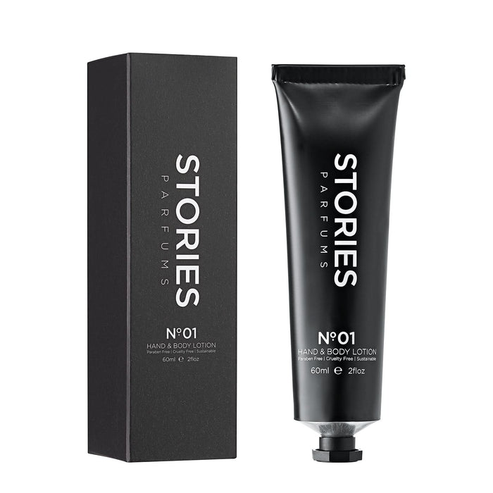 STORIES Nº.01 Hand & Body Lotion with its box