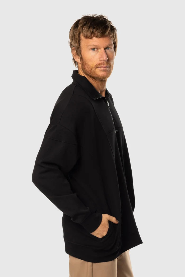 Stretch Fleece 1/4 Zip Sweaters - Lifestyle
