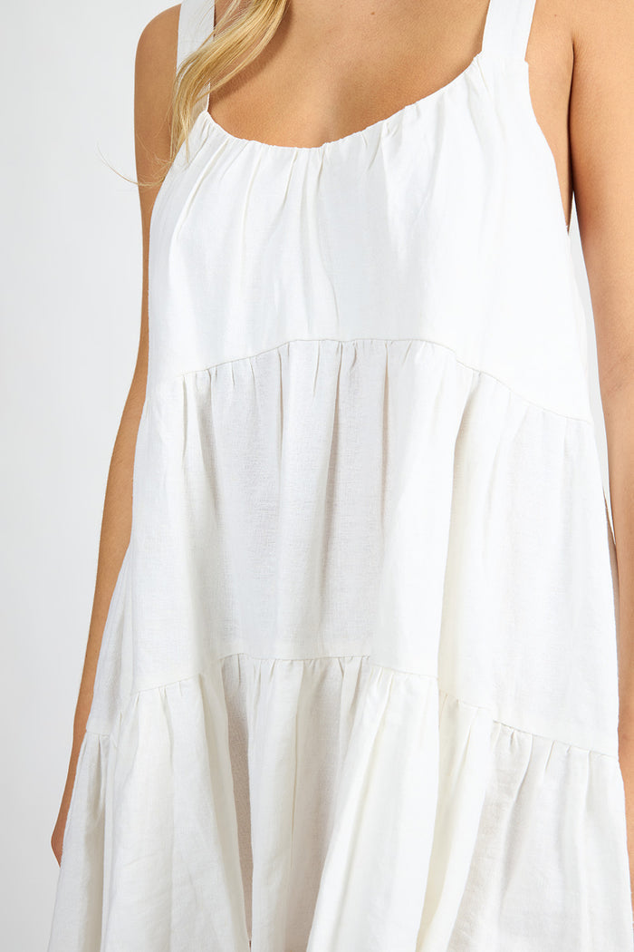 Sun Baby Doll Dress - White