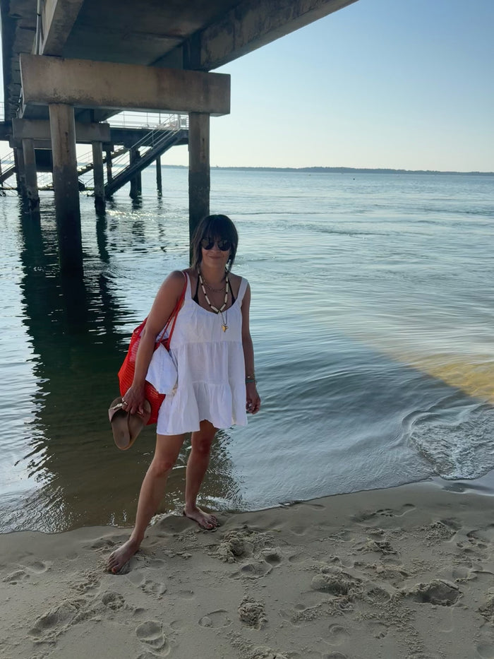 Sun Baby Doll Dress - White