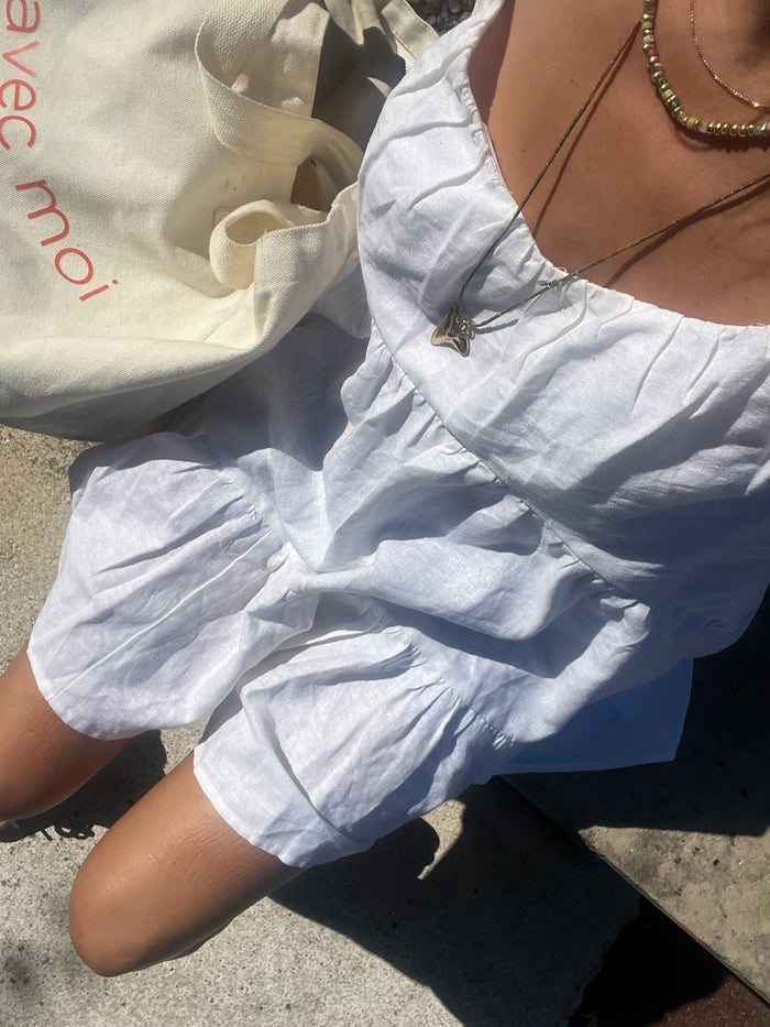 Sun Baby Doll Dress - White