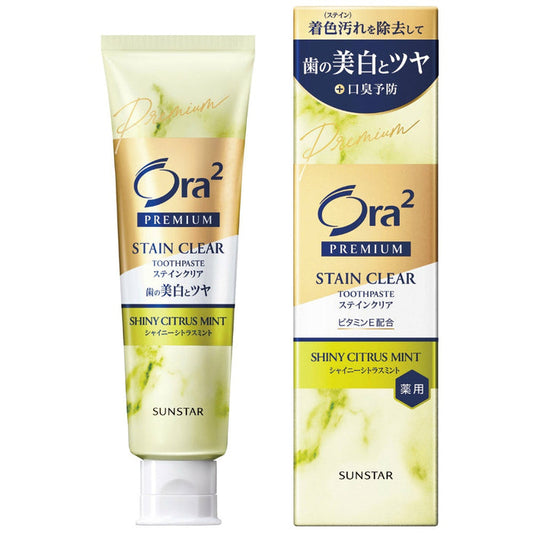 Sunstar Ora2 Premium Stain Clear Paste [Shiny Citrus Mint] 100G