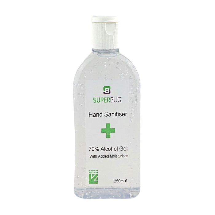 Superbug 70% Alcohol Hand Sanitiser Gel 250ml