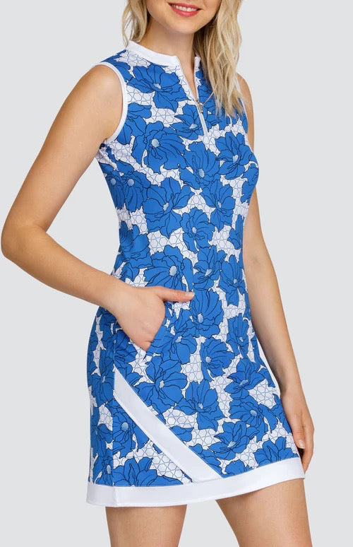 Tail Activewear Elisandra Sleeveless Golf Dress - Sicily Blooms Size M MSP$117