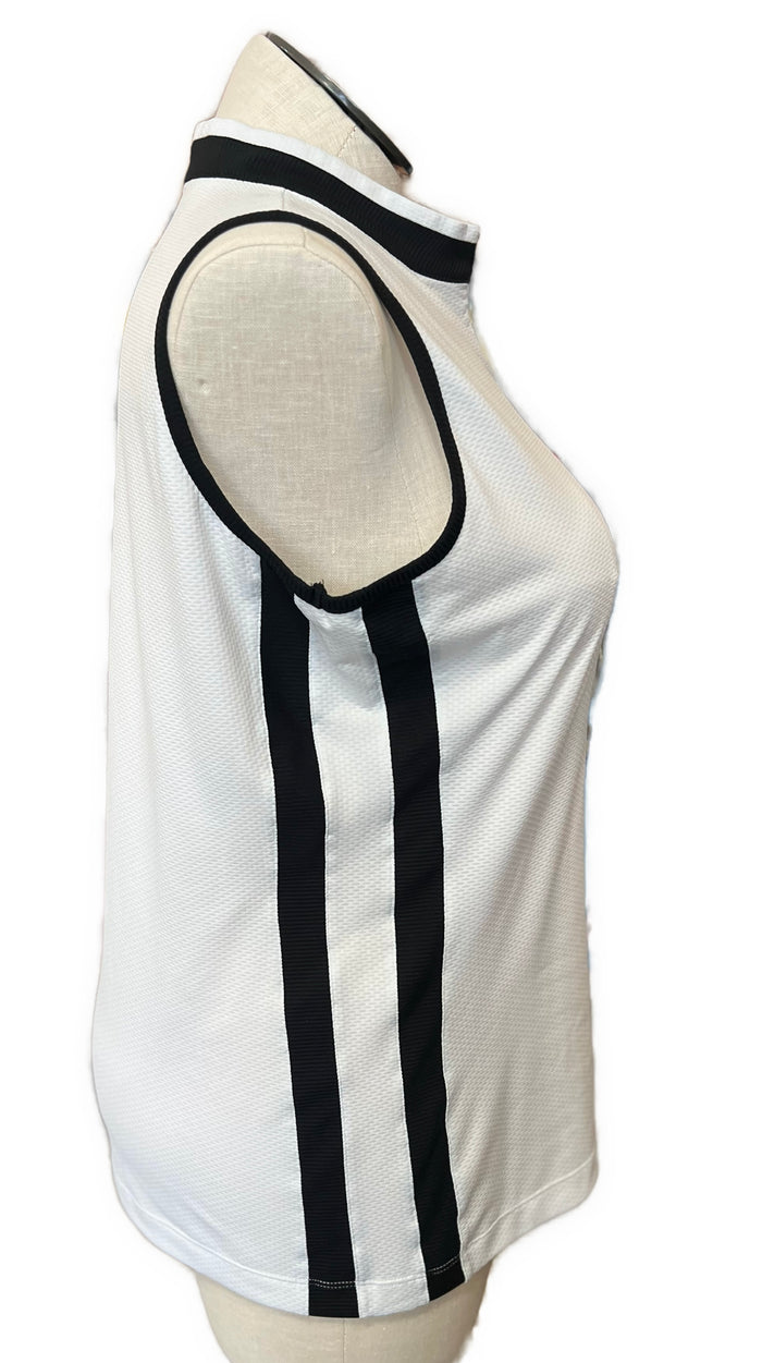Tail Women's White & Black Sleeveless Golf Top Size XL MSP$96