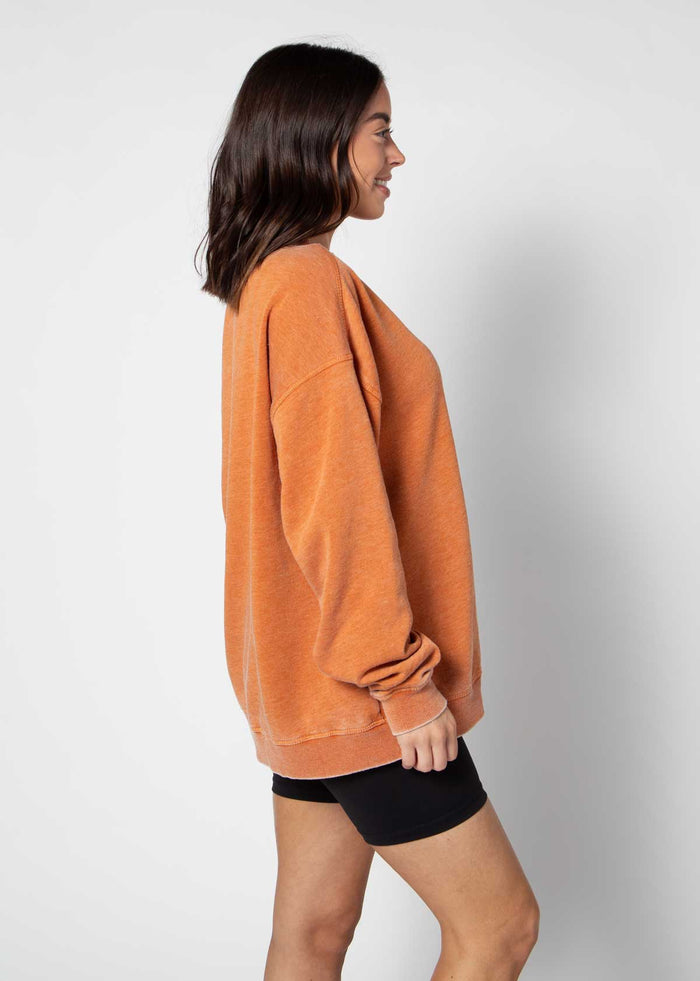 Texas Longhorns Women's Signature Burnout Crewneck Sweatshirt