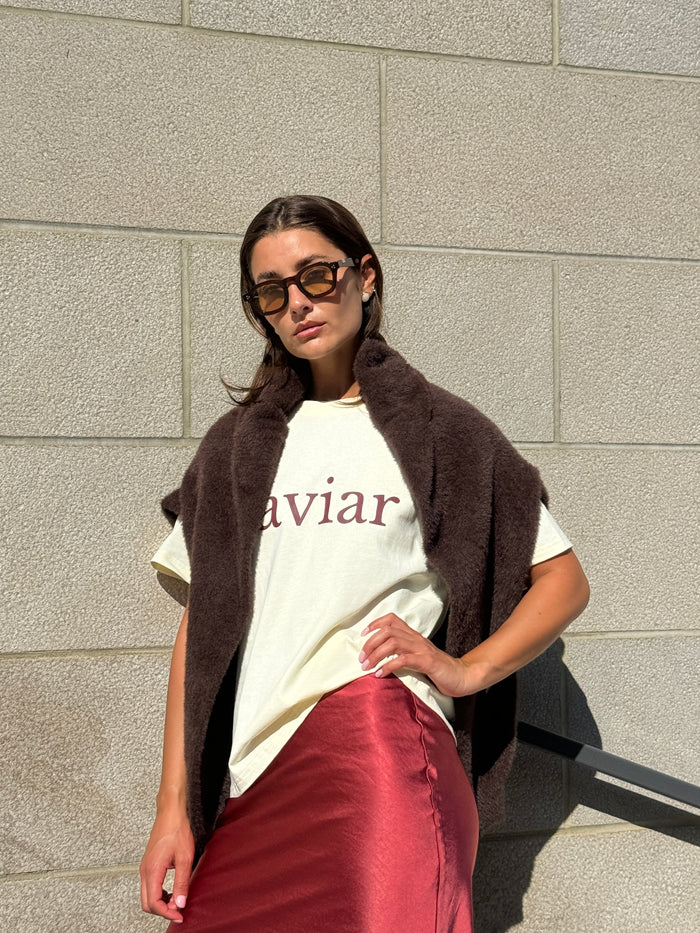 The Boxy Tee Caviar