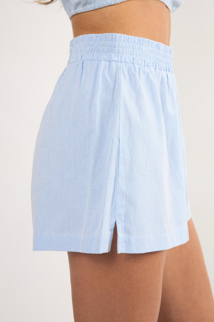The Everyday Shorts - Blue Pinstripe