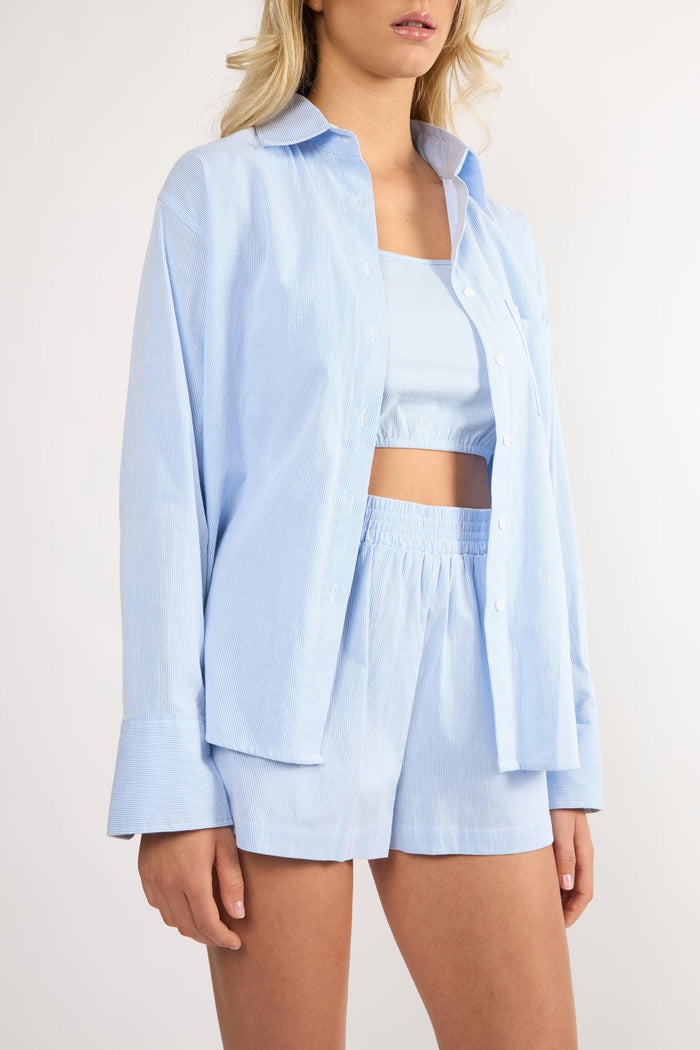 The Everyday Shorts - Blue Pinstripe
