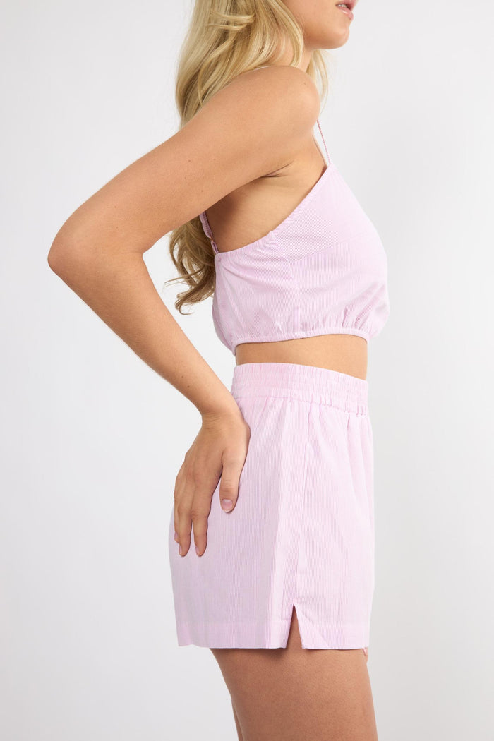 The Everyday Shorts - Pink Pinstripe