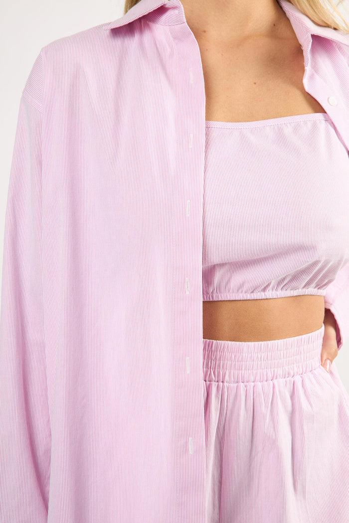 The Everyday Shorts - Pink Pinstripe